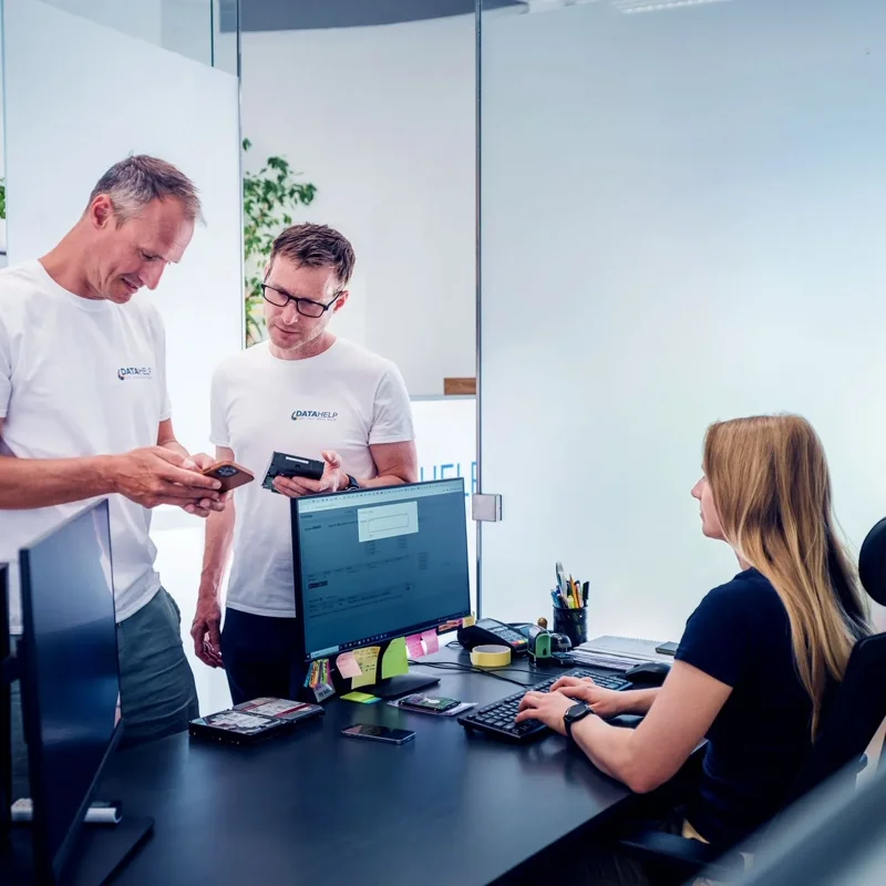 Předání disku na recepci DataHelp